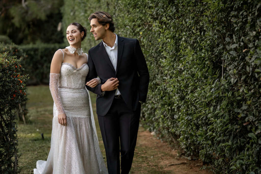 Cinematic wedding photography Καλαμάτα — vogue style editorial session